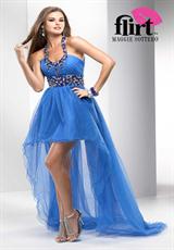 2012 Halter High Low Flirt Prom Dress P4692