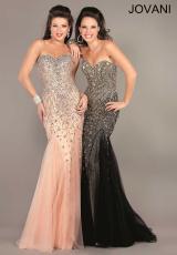 Jovani 6837.  Available in Black/Gold, Blush/Silver