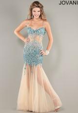 Jovani 956.  Available in Pink/Nude, Turquoise/Nude