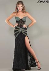 2013 Jovani Black Corset Prom Dress 1724