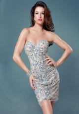 2012 Short Strapless Jovani Homecoming Dress 6125