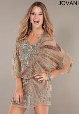 Jovani Cocktail 1521.  Available in Brown