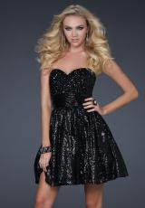 Short 2012 Sequined La Femme Prom Dress 17263