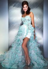2013 MacDuggal White Prom Dress 6357M