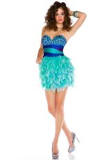 MacDuggal Cocktail 7209B.  Available in Royal/Multi