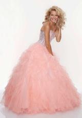 Mori Lee 93085.  Available in Bright Purple, Coral, Deep Aqua, White