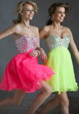 Mori Lee Sticks and Stones 9245.  Available in Neon Lime, Neon Pink