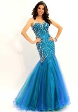 2013 Party Time Beaded Silhouette Gown 6028
