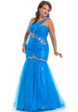 2013 Party Time Ruched Torso Gown 6261
