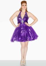 2013 Riva Short Halter Top Prom Dress D451