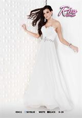 2012 Riva Prom Dresses R9411.  Available in Black, Skyblue, White