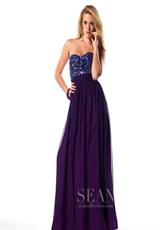 2012 Sean Prom Dresses 50457.  Available in Violet