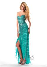 2012 Sean Prom Dresses 50460.  Available in Mint/Silver