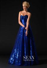 2012 Sean Prom Dresses 70577.  Available in Royal