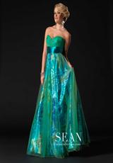 2012 Sean Prom Dresses 70580.  Available in Green