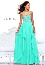Sherri Hill 3874.  Available in Green, Light Blue, Lilac, Pink, Yellow