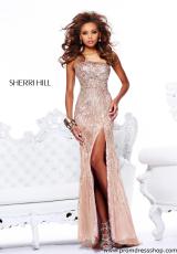 Sherri Hill 8509.  Available in Nude, Seafoam, Strawberry, Turquoise