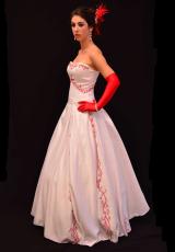 Z-Debora Rachelle Sale Dress P6007.  Available in White/Red