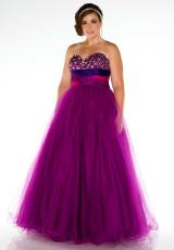 Fabulouss Plus Size 76440F.  Available in Peacock, Purple