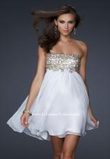 La Femme 17107.  Available in Black/Gold, White/Gold