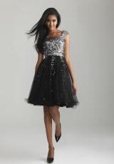 2013 Night Moves Short Tulle Prom Dress 6809M