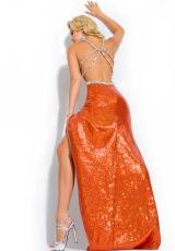Party Time Dresses 6032.  Available in Burnt Orange, Silver, Turquoise