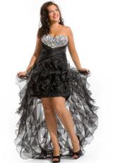 2013 Party Time Ruffled Skirt Gown 6252