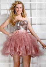 2013 Party Time Short Fitted Bodice Gown 6868