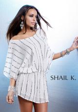 Shail K. KK3149.  Available in Black/Silver, Ivory/Silver