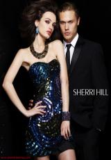 2012 Sherri Hill Prom Dresses 2872.  Available in Black/Multi