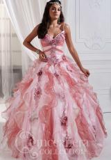 Tiffany Quinceanera 26687.  Available in Fuchsia/Candy Pink, Gold/Coffee, Silver/White