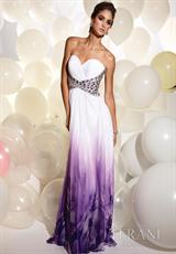 2012 Strapless Terani Print Prom Dress T835