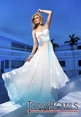2012 Tony Bowls Evenings Prom Dresses TBE11211.  Available in Ivory/Multi