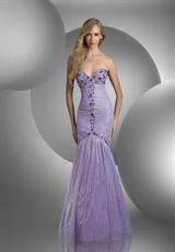 2012 Shimmer Prom Dresses 59417.  Available in Ivory/Silver, Purple/Silver