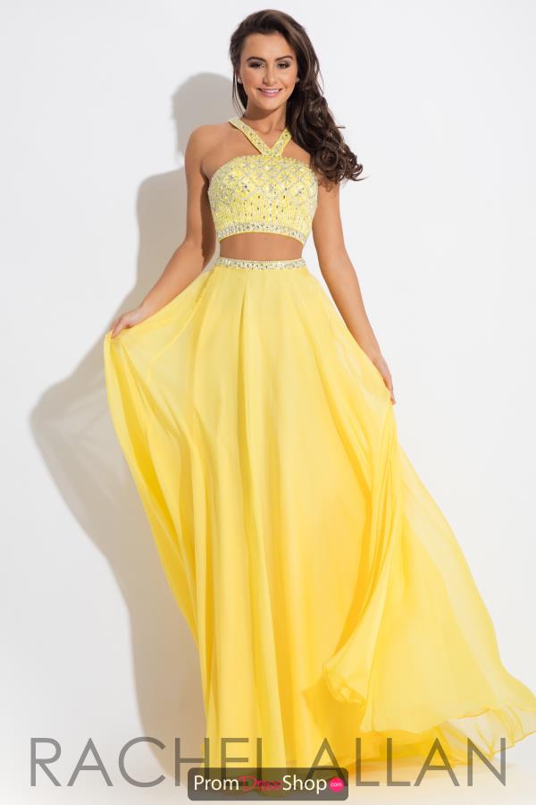 rachel allan yellow prom dress