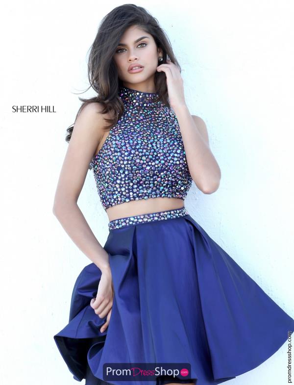 sherri hill 2 piece short dress