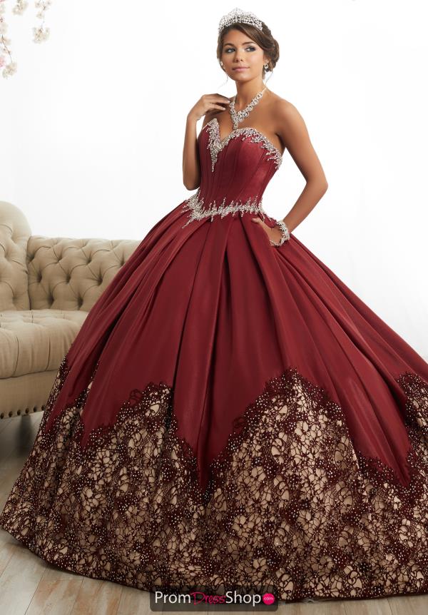 wine red and gold quinceanera dresses