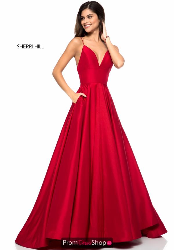 Sherri Hill V-Neck Full Figured Dress 51822