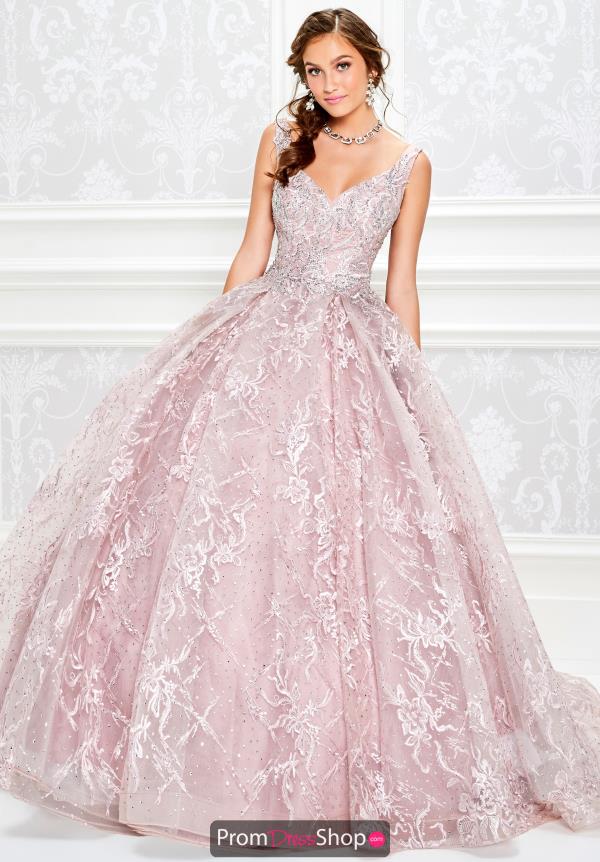 Princesa V- Neckline Lace Dress PR11936