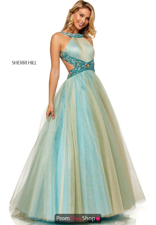 sherri hill glitter ball gown