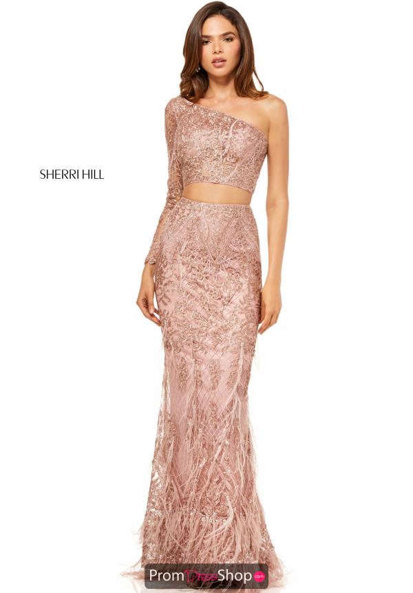 sherri hill two piece beaded dress