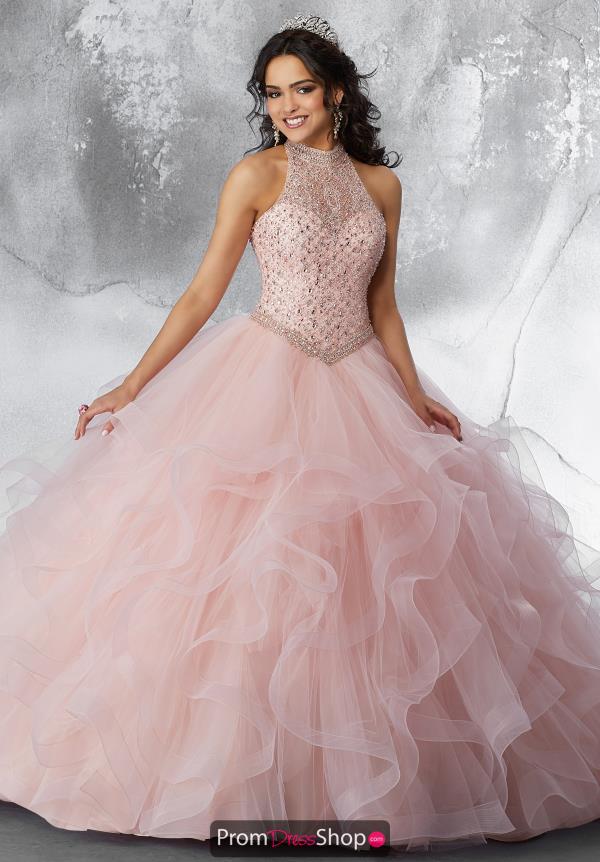Vizcaya Quinceanera Tulle Skirt Beaded Gown 89189