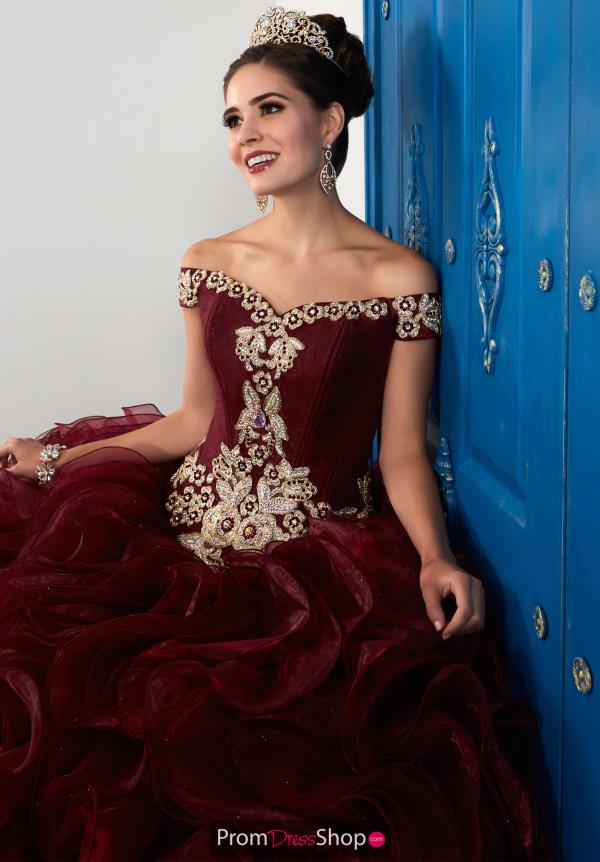burgundy and gold 15 dress