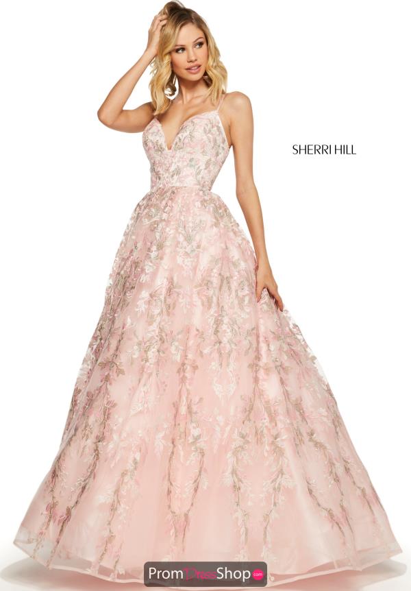 Sherri Hill Long Lace Dress 52759