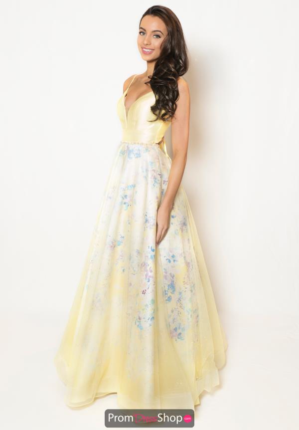 ellie wilde yellow prom dress