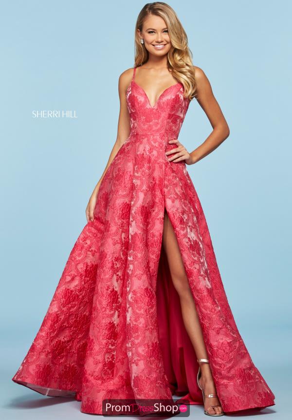 sherri hill fuchsia dress