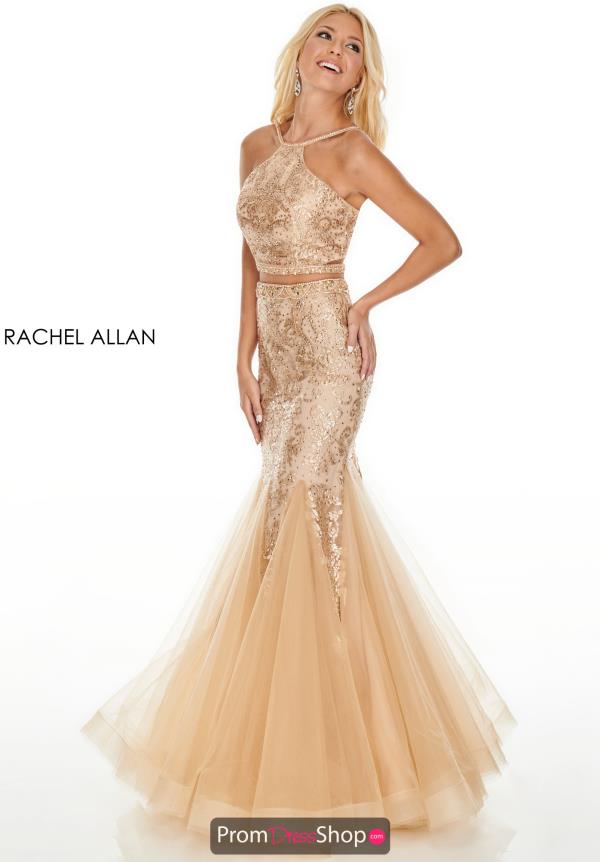 Rachel Allan Fitted Two Piece Dress 7057