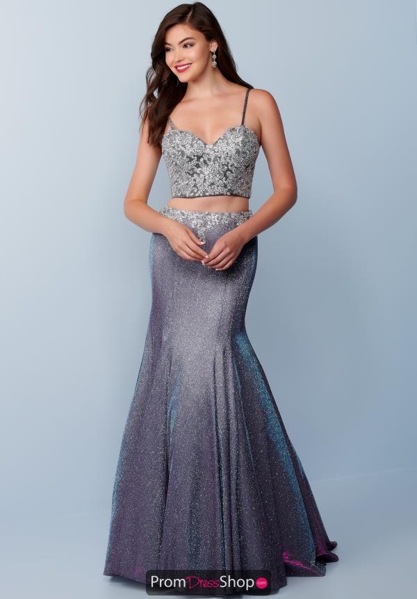 Mermaid Two Piece Beaded Dress K431