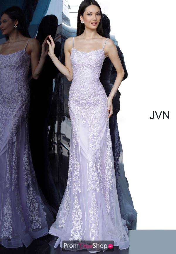 JVN by Jovani Fitted Lace Back Dress JVN02012