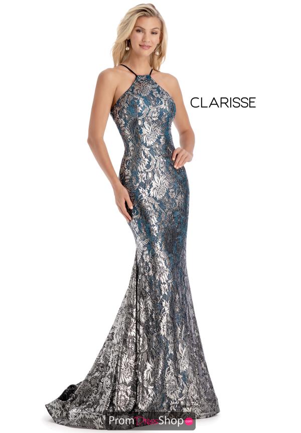 Clarisse Long Fitted  Dress 8171